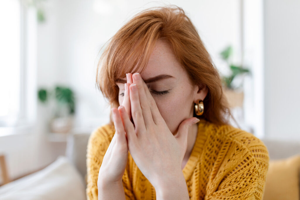 woman experiencing anxiety attack